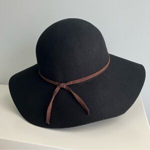 San Diego Hat Co Black 100% Wool Floppy Hat Wide Brim Womens OS Boho Western